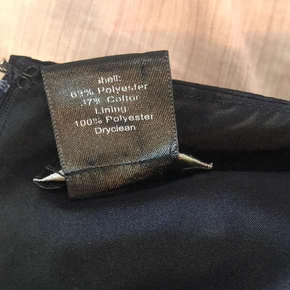 Ann Taylor petite 8P Black sheath dress with polka dots - Picture 6 of 8